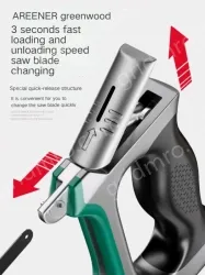 8/10/12 Adjustable Hacksaw Stand Contains 6 carbon hacksaw blades